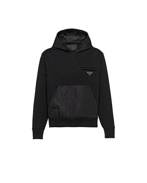 prada sweats|Prada nylon wrap hoodie.